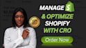 optimize shopify webshop with cro, fulfillment, SEO trending and shopify tool