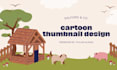 do draw cartoon youtube thumbnail