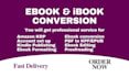 convert word to pdf, PDF to kpf amazon kindle, to epub manuscript for publishing