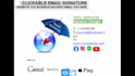 create a professional clickable HTML email signature