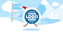 funny christmas greeting video with your logo