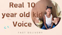 offer real kid voice over