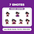 create custom chibi twitch emotes, badges for streamers