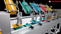 create industrial robot arm 3d animation, 3d robotic simulation, 3d robot model