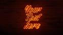 neon sign logo animation