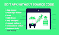modify, decompile, edit android apk without source code