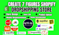 create 7 figure shopify dropshipping store via alibaba aliexpress dropified cj