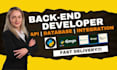 develop back end or rest apis using express js, nodejs, mongo db