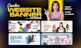 design website banner, slider, and shopify banner