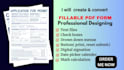 create, convert fillable pdf form design fillable pdf form design fillable form