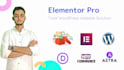 build responsive elementor site using elementor pro and astra