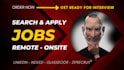 be your reverse recruiter for manual job search and apply on company websites