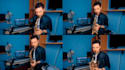 record a professional big band saxophones section
