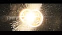 make epic planets collision logo reveal animation