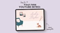 create an engaging animated youtube intro