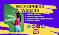 fix, and redesign header, footer, and mega menu for wordpress