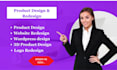 design 3d product wordpress website powerpoint canva logo redesign with figma