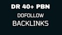 create DR 40 plus manual homepage backlinks