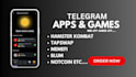 create telegram mini app, telegram game like hamster kombat, tapswap, pioxeltap