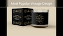 do premium quality candle logo, product package design