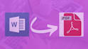 convert ms word document into PDF and PDF to ms word