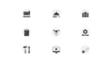 design  unique and simple custom icon set