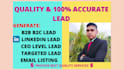 do b2b lead generation and email list building