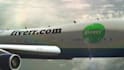 add your logo on flying boeing airplane video