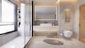 design bathroom in 3d and architectural render