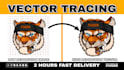 do manual vector tracing with in 2 hours