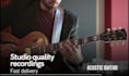 record studio quality acoustic guitar