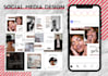 create social media design, posts or banner ads