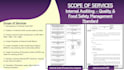 design internal audit program for quality food safety system