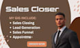 be sales rep sales closer cold caller sales pitch sales person lead generation