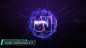 create custom 3d glossy logo intro animation