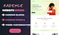 design or redesign your kadence website with kadence blocks pro