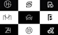 do initial letter word mark monogram custom text based logo