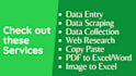 do excel data entry, copy paste, web research, data conversion work