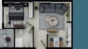design realistic 3d apartment floor plans for marketing or presentation