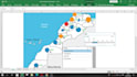 create a dynamic excel with dynamic interactive map or dashboard