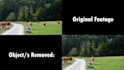 remove unwanted objects text from videos