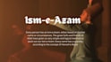 calculate and tell you, your ism e azam