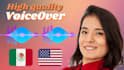 record a professional female voice over