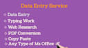 do fast and accurate data entry