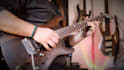 play electric or acoustic or bass guitar on your track