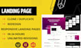 create wordpress landing pages with elementor
