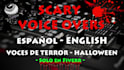 record a scary halloween voiceover or audio spot