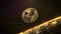 do 3d crypto coin reveal video animation and loop spinning