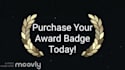 create a high rating award badge image for qualifying business and professionals