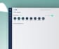design dashboard saas CRM UI UX of web